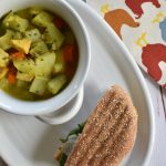 The best chicken and veggie soup